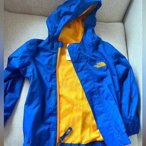 North Face kids windbreaker rain jacket excellent condition